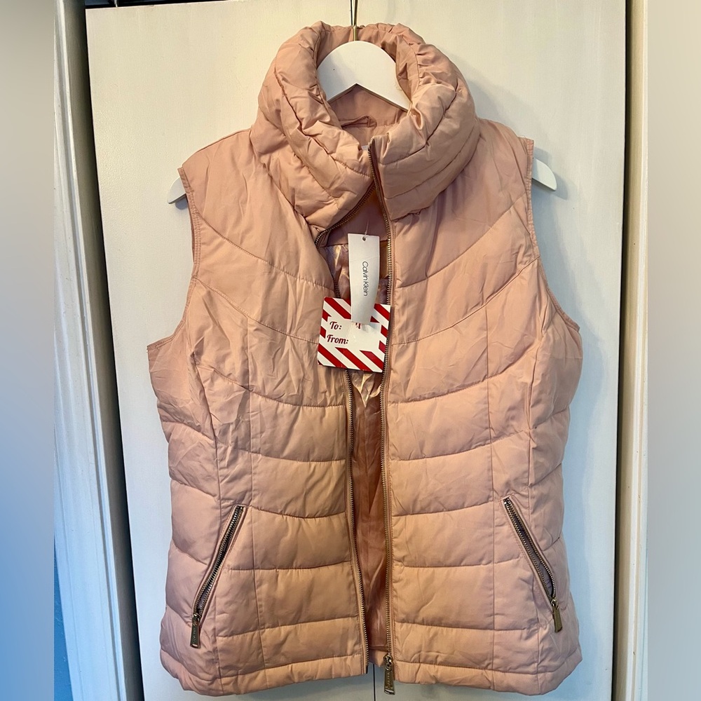 NWT Calvin Klein Pink Puffer Jacket